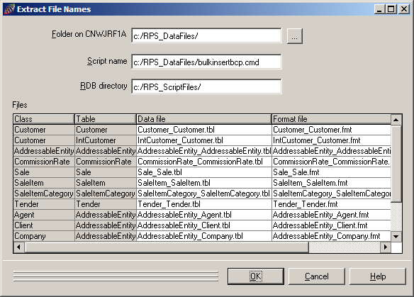 Maintaining Extract File Names