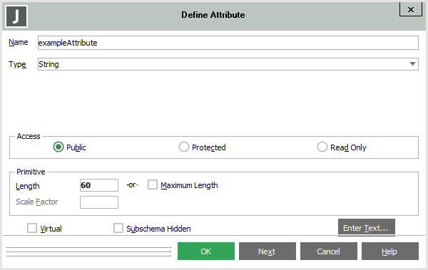 Adding an Attribute Property